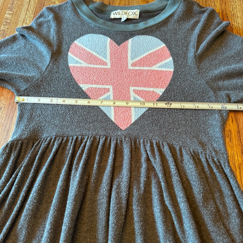 WILDFOX HEART PRINTED MINI DRESS Sz Large - Picture 8 of 14